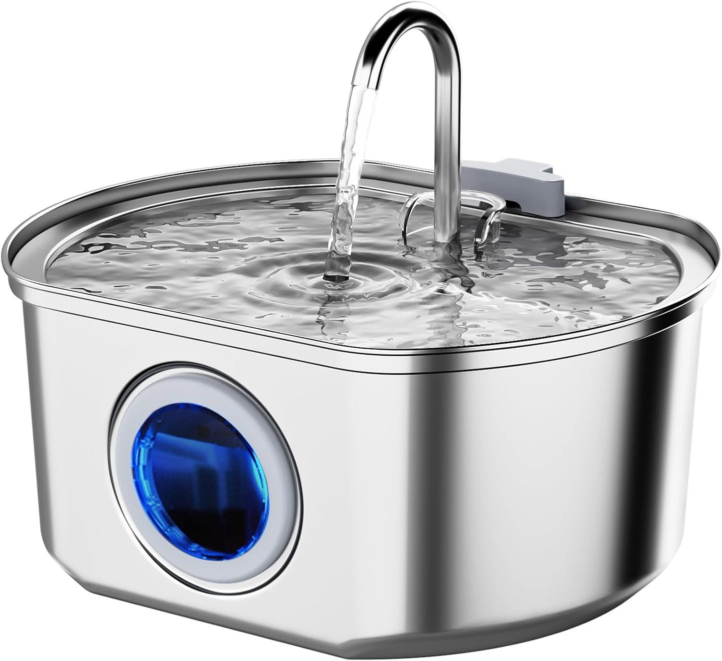 PurrFlow Stainless Steel Pet Fountain – Ultra-Quiet, BPA-Free, and Perfectly Filtered for Cats & Small Dogs
