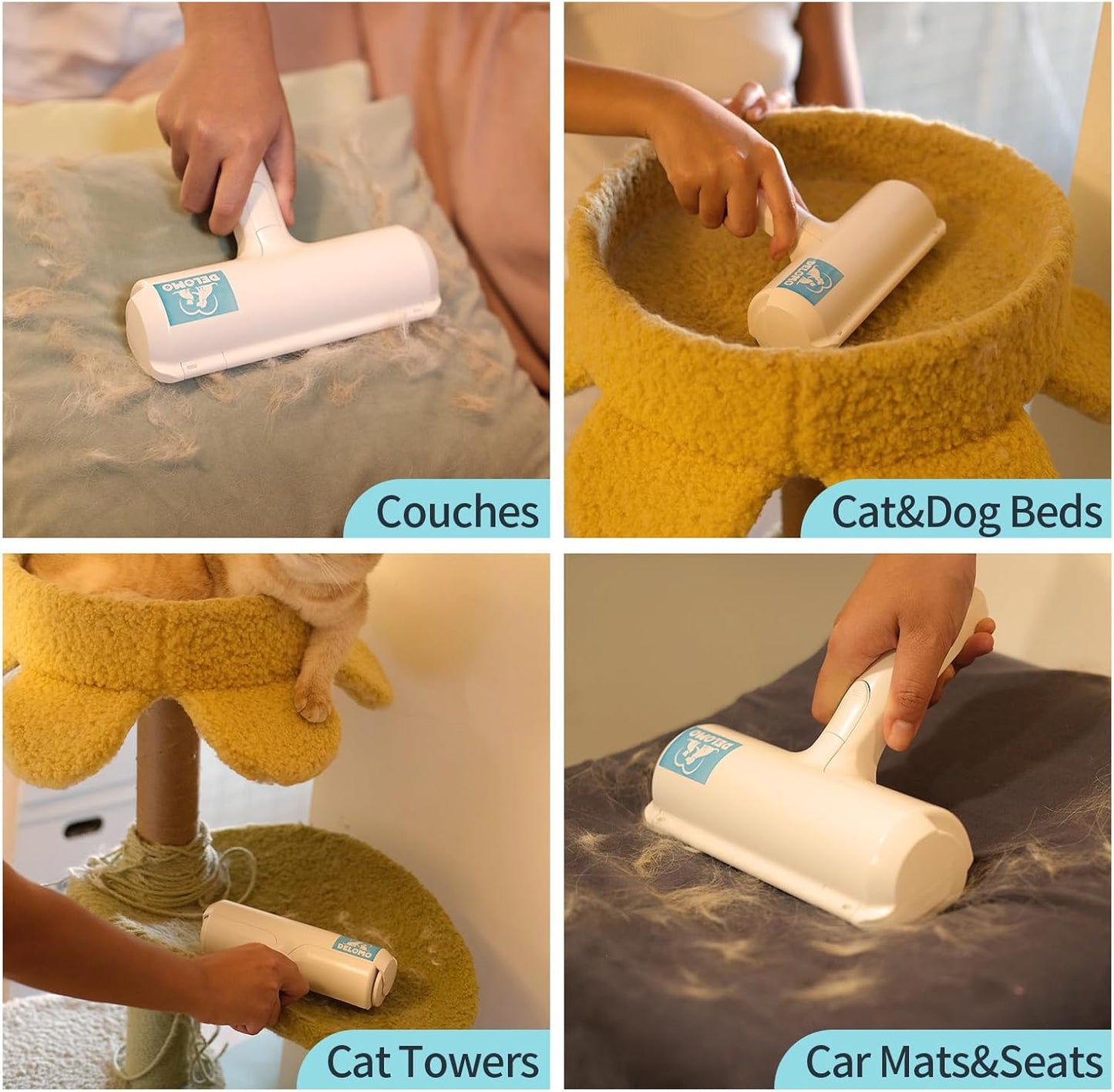 FurAway Roller – Reusable Pet Hair Remover with Self-Cleaning Magic