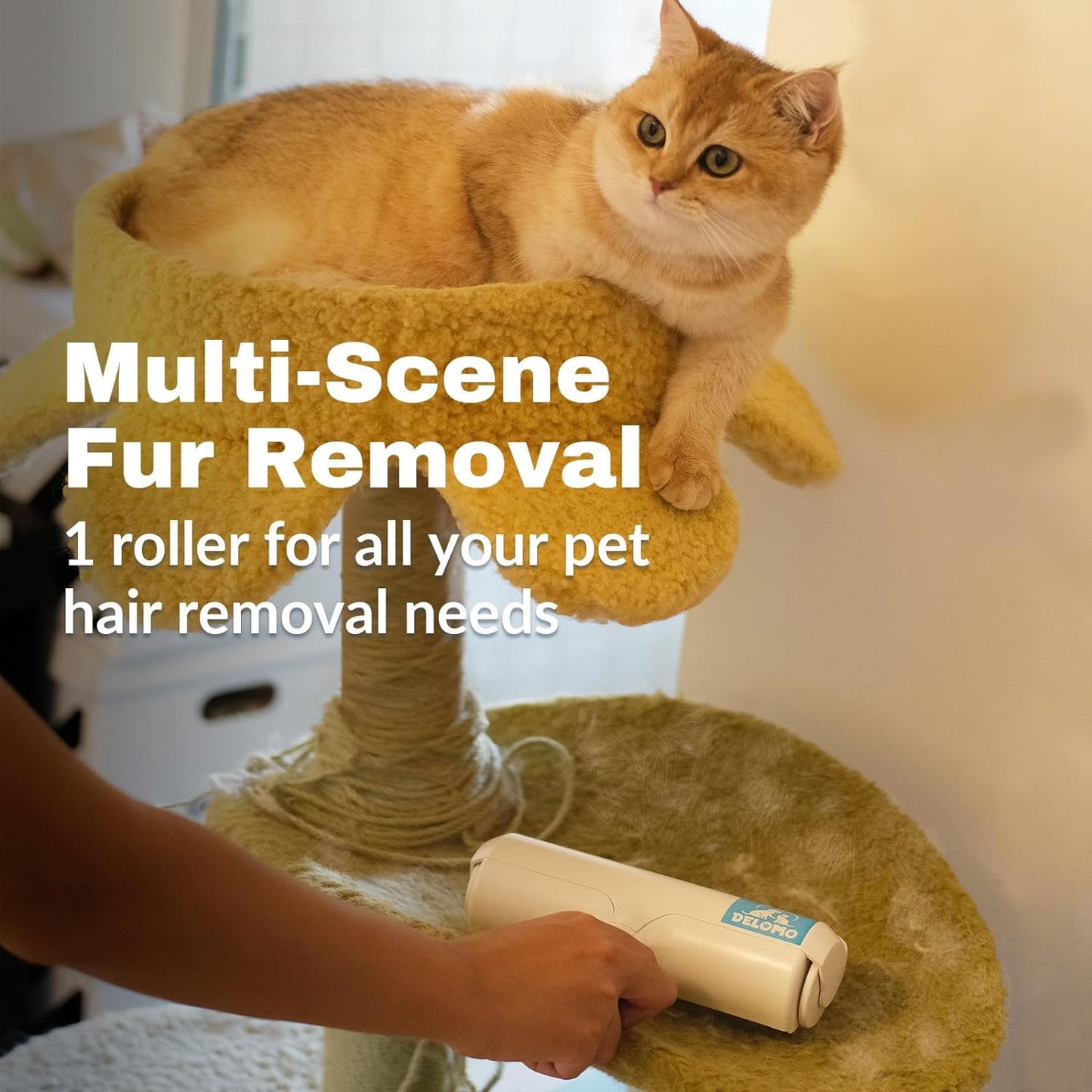 FurAway Roller – Reusable Pet Hair Remover with Self-Cleaning Magic