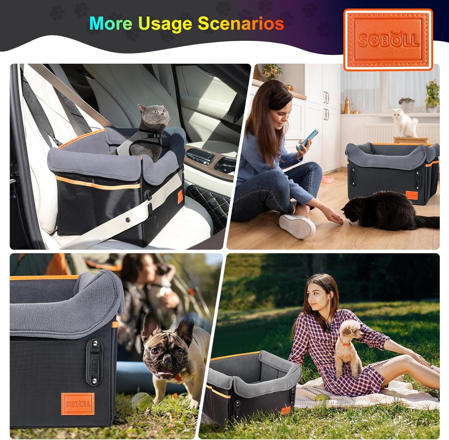 CozyRide Pet Car Seat – Waterproof, Secure & Travel-Ready Comfort for Small Dogs