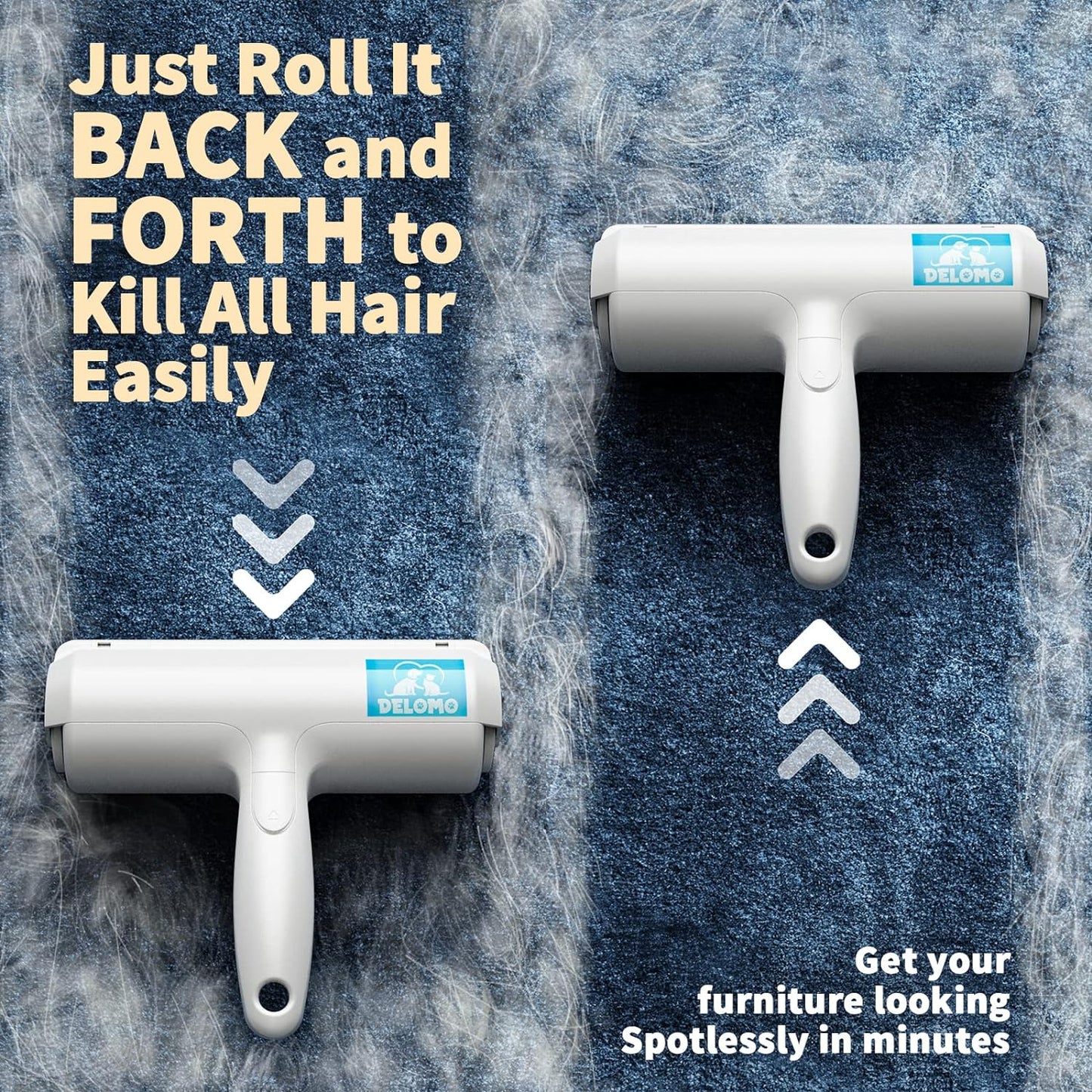 FurAway Roller – Reusable Pet Hair Remover with Self-Cleaning Magic